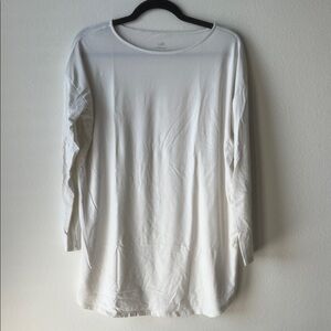 J. Jill Pure White Long Sleeve Top